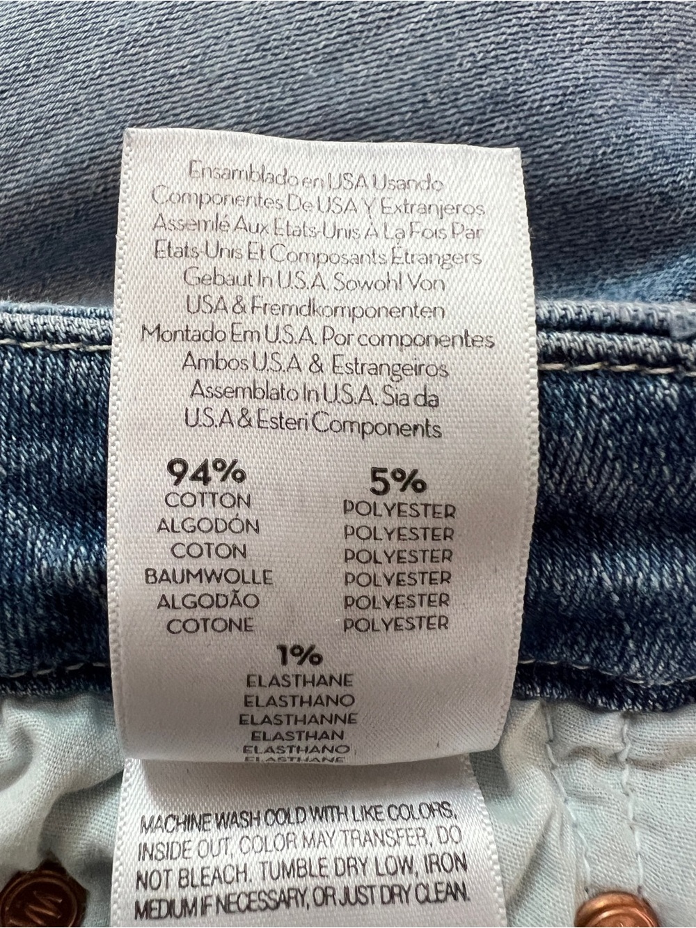MOTHER The Looker Ankle “We The Animals” Skinny Jeans Wimen’s Size 23 - Picture 10 of 10